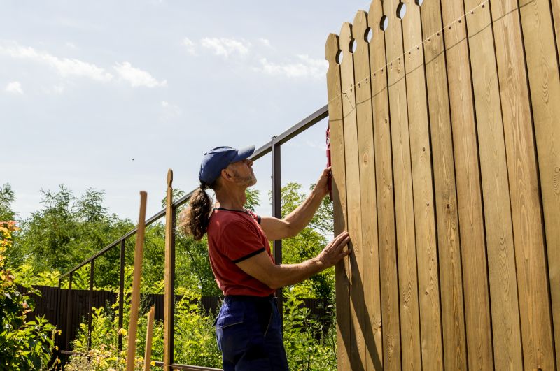 Wooden Fence Installation