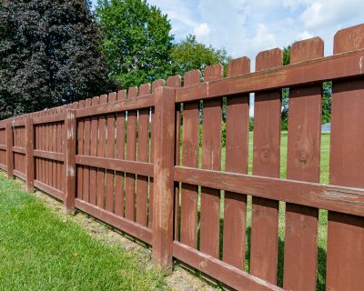 Solid Panel Fence Installation